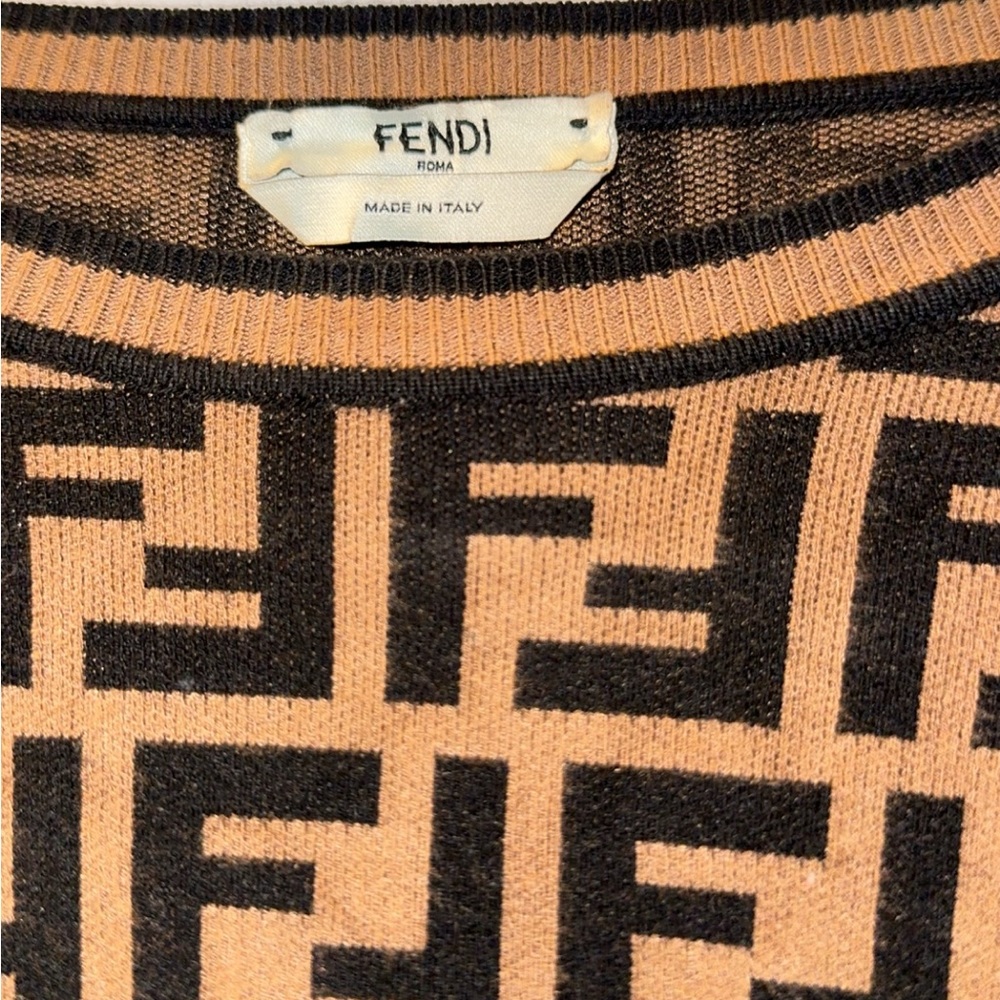 Women’s Fendi print dress authentic - Picture 2 of 2